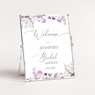 Affiche Lilac lavande douche nuptiale bienvenue