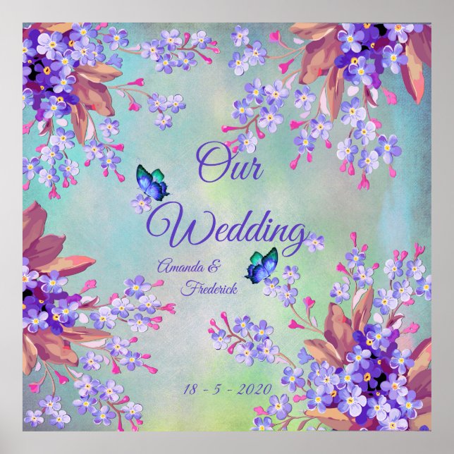 Affiche Lilac Lavender Mariage (Devant)