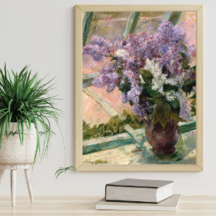 Affiche Lilacs dans une fenêtre Mary Cassatt Art