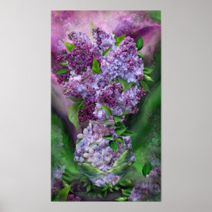 Affiche Lilas dans l'affiche/copie lilas de beaux-arts de