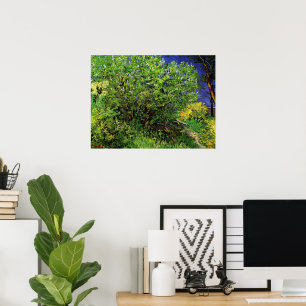 Affiche Lilas par Vincent van Gogh, Fleurs de jardin ancie