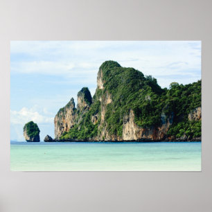 Affiche l'île de Ko Phi Phi sur la mer d'Andaman, Krabi