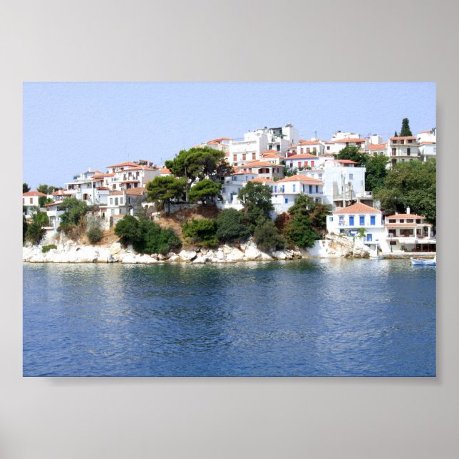 Affiche L'île de Skiathos, Grèce (Devant)