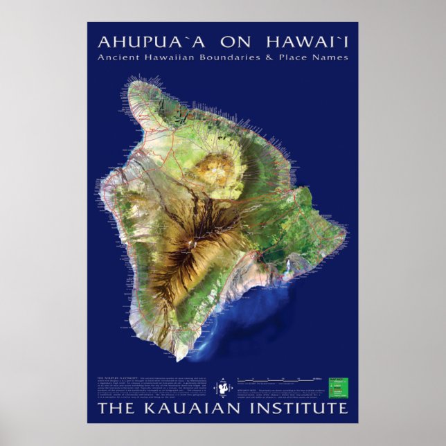 Affiche L'île d'Hawaii Ahupuaa (Devant)