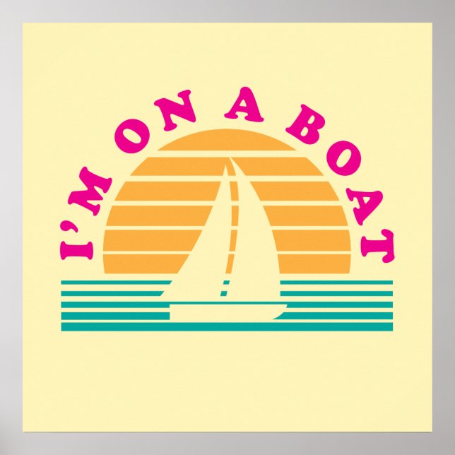 Affiche L'Île Lonely En Bateau (Devant)