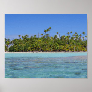 Affiche L'île tropicale de Rangiroa