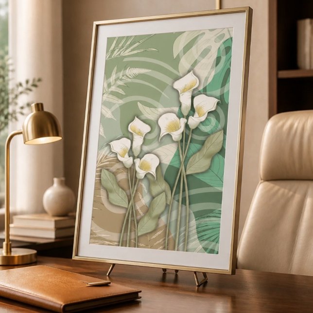 Affiche Lilies blanches 24"x36" (Créateur téléchargé)