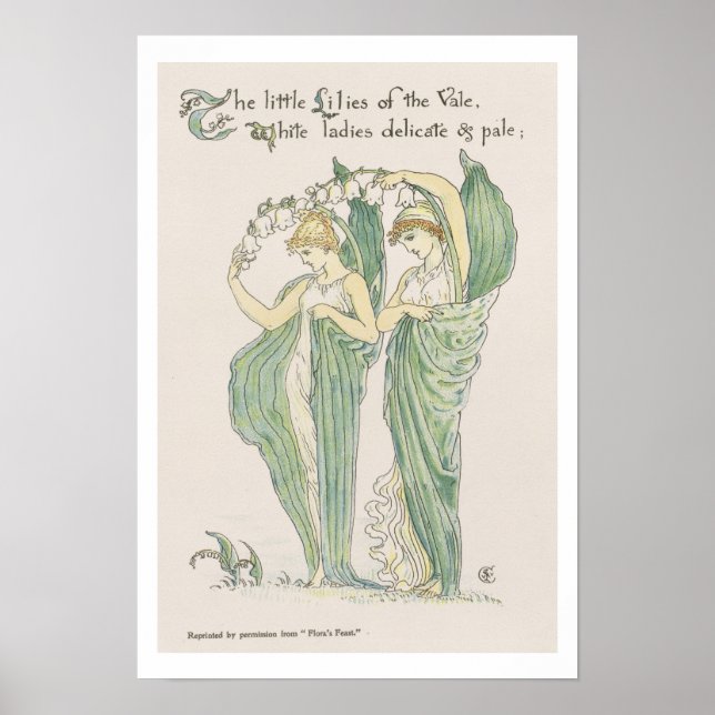 Affiche Lilies of the Vale, from Flora's Feast, 1901 (Devant)