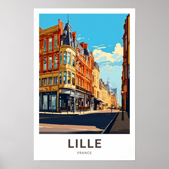 Affiche Lille France Imprimer (Devant)
