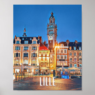 Affiche Lille Photo Vintage