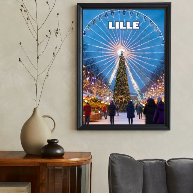 Affiche Lille’s Festive Glow: A Magical Christmas Market  (Créateur téléchargé)