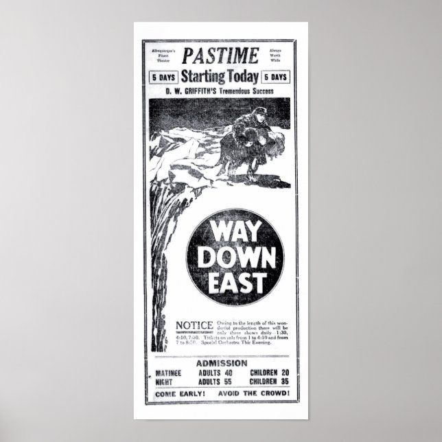 Affiche Lillian Gish Richard Barthelmess film silencieux 1 (Devant)