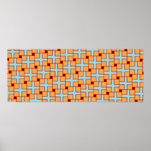 Affiche L'illusion optique traverse les points L'illusion