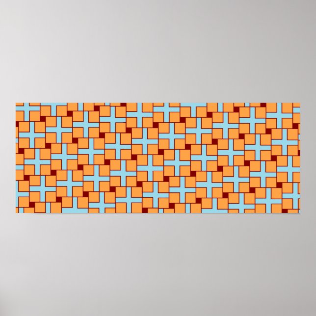 Affiche L'illusion optique traverse les points L'illusion  (Devant)