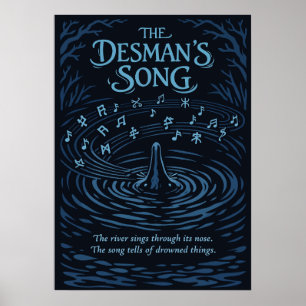 Affiche L'illustration de la rivière de la chanson du Desm