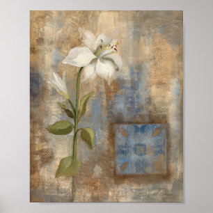 Affiche Lily et carreaux