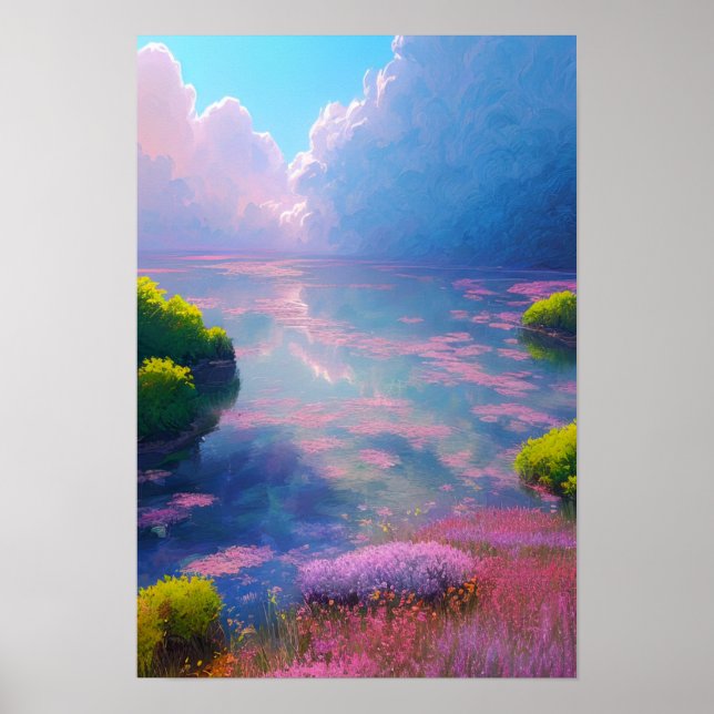 Affiche Lily Lake, le paradis de la beauté rose (Devant)