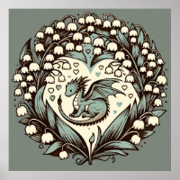 Lily of the Valley Baby Dragon Cute Dragons