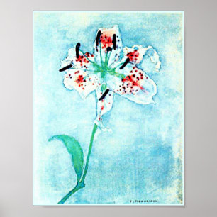 Affiche Lily, peinture de Piet Mondrian