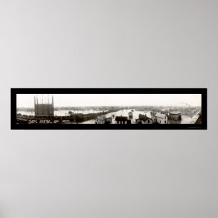 Affiche Lima OH Flood District Photo 1913