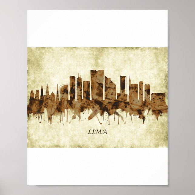 Affiche Lima Pérou (Devant)