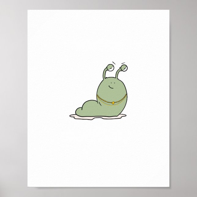 Affiche Limace, thème, thème de bug (Devant)