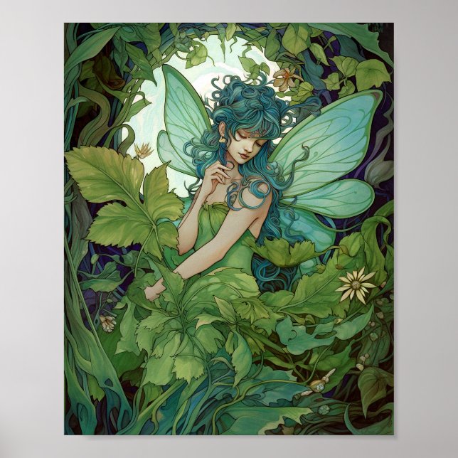 Affiche L'Imaginaire Fairy Green Woodland (Devant)