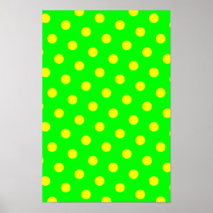 Affiche Lime et Pois jaunes