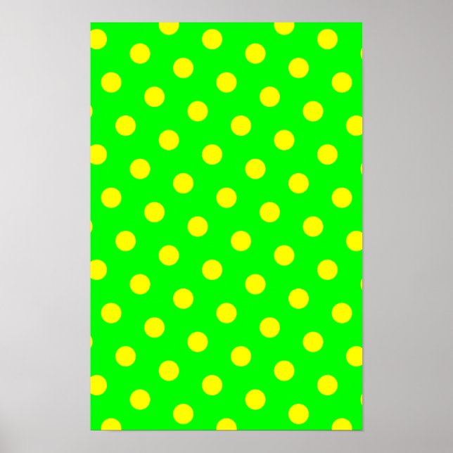 Affiche Lime et Pois jaunes (Devant)