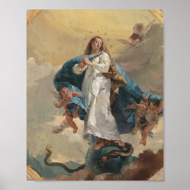 Affiche L'Immaculée Conception - Giovanni Battista Tiep (Devant)