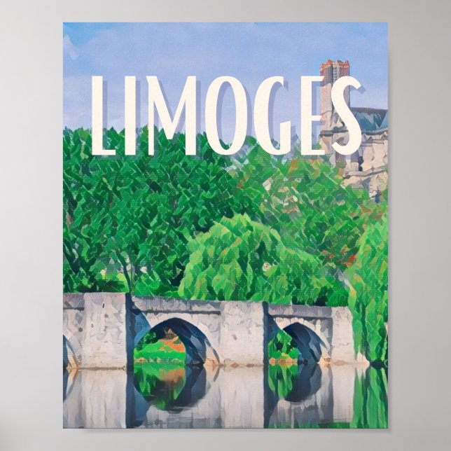 Affiche Limoges Photo Vintage  (Devant)