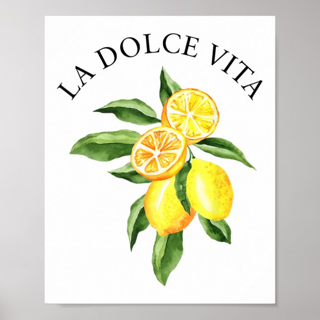 Affiche Limoncello La Dolce Vita Citron italien (Devant)