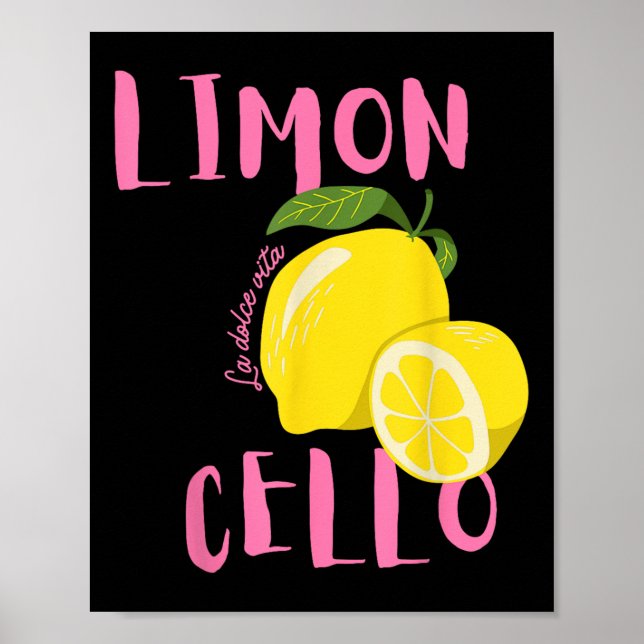 Affiche Limoncello La Dolce Vita Citron italien (Devant)