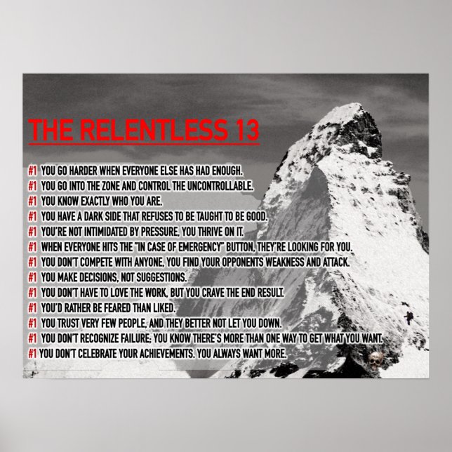 Affiche L'implacable 13 (Devant)