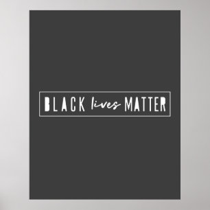 Affiche L'importance de la vie noire BLM Race Equality M