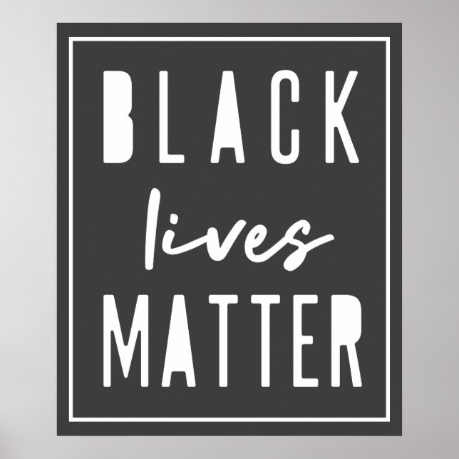 Affiche L'importance de la vie noire | BLM Race Equality M (Devant)