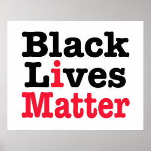 Affiche L'importance des vies noires
