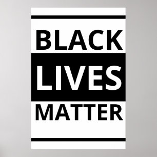 Affiche L'importance des vies noires