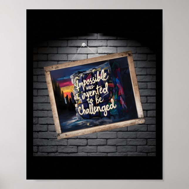 Affiche L'Impossible N'Est Qu'Une Opinion ! (Devant)