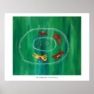 Affiche L'impression d'art contemporain de peinture de cou