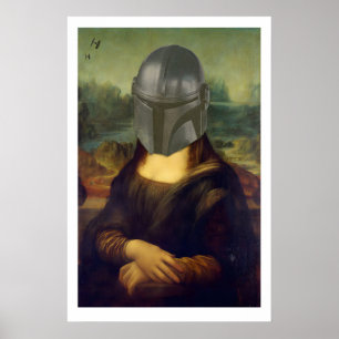 Affiche L'impression d'art mat Mando Lisa. Classique