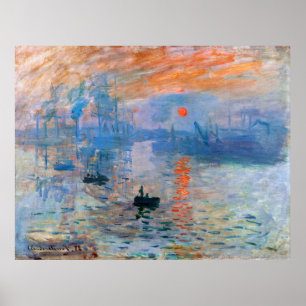 Affiche L'Impression de Monet, lever du soleil