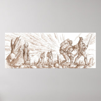 Affiche L'impression de recherche (taille personnalisable)