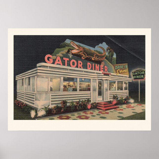 Affiche L'impression du Gator Diner (Devant)