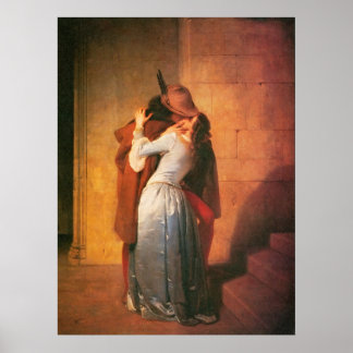 Affiche L'impression Kiss de Francesco Hayez