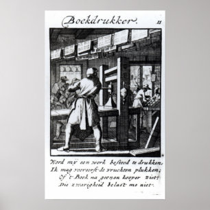 Affiche L'imprimante de livre