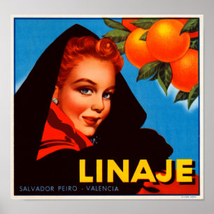 Affiche Linaje Citrus