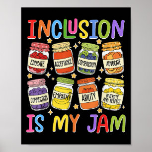 Affiche L'inclusion est ma jambe Enseignant Sped Enseignan