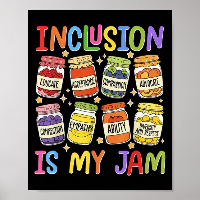 Affiche L'inclusion est ma jambe Enseignant Sped Enseignan (Devant)