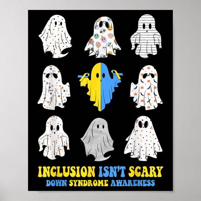 Affiche L'Inclusion N'Est Pas Effrayant Le Syndrome De Sen (Devant)